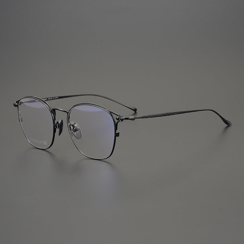 Handmade minimalist pure titanium fashion glasses