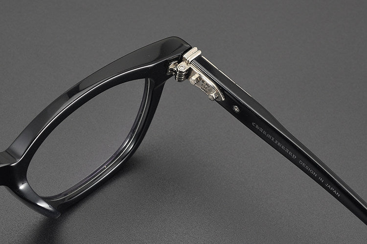 Chrome Hearts- Retro Black Frame Glasses