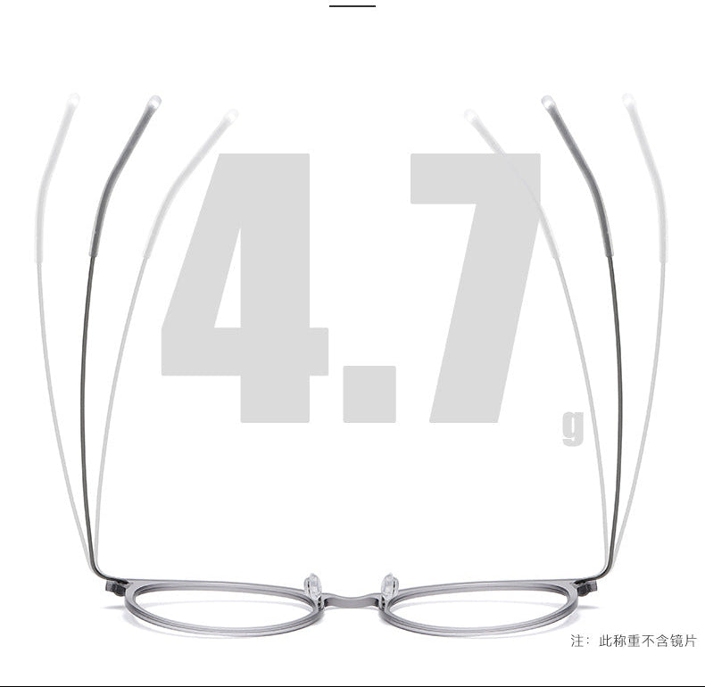Black Round Eyeglasses Timeless Acetate & Gold Titanium Design