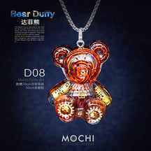 Creative Cyberpunk Duffy Bear Couple Necklace Sweatshirt Pendant-nowadaysfashion