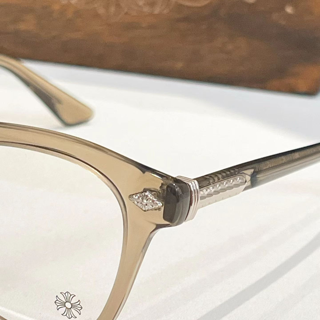 Chrome Hearts Irregular Eyeglasses with Nose Pads