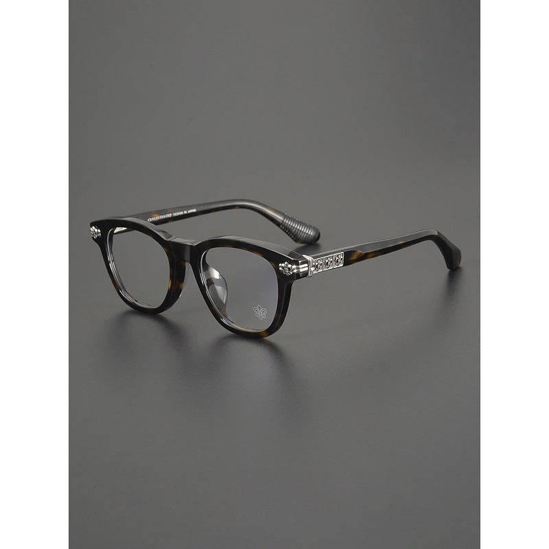 Chrome Hearts- Retro Black Frame Glasses
