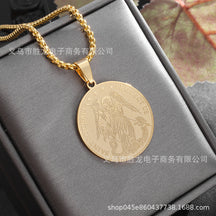 saint Christopher protect us necklace