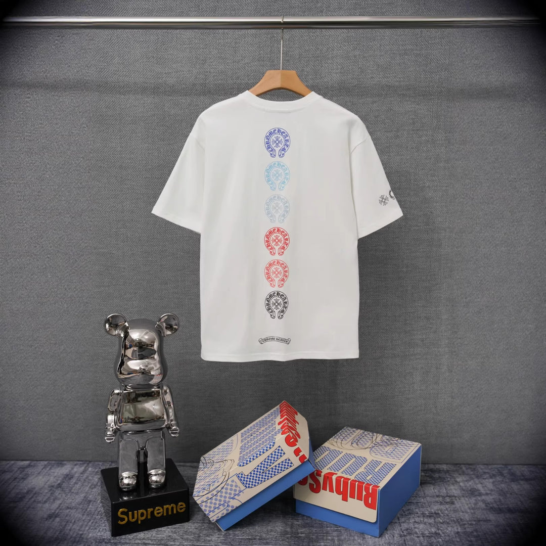 Chrome Hearts Summer Short-Sleeve Printed T-Shirt