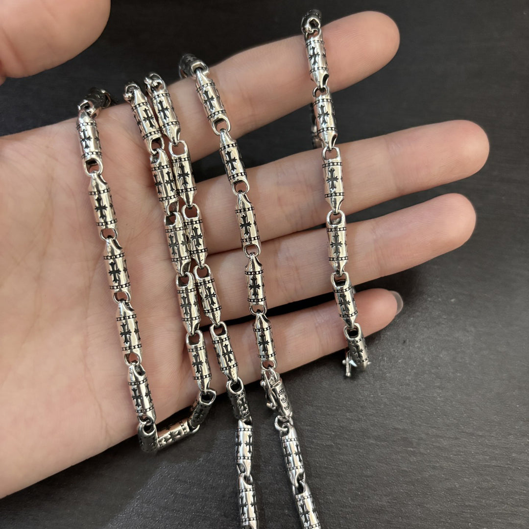 Chrome Hearts-Style Cross-Motif Chain