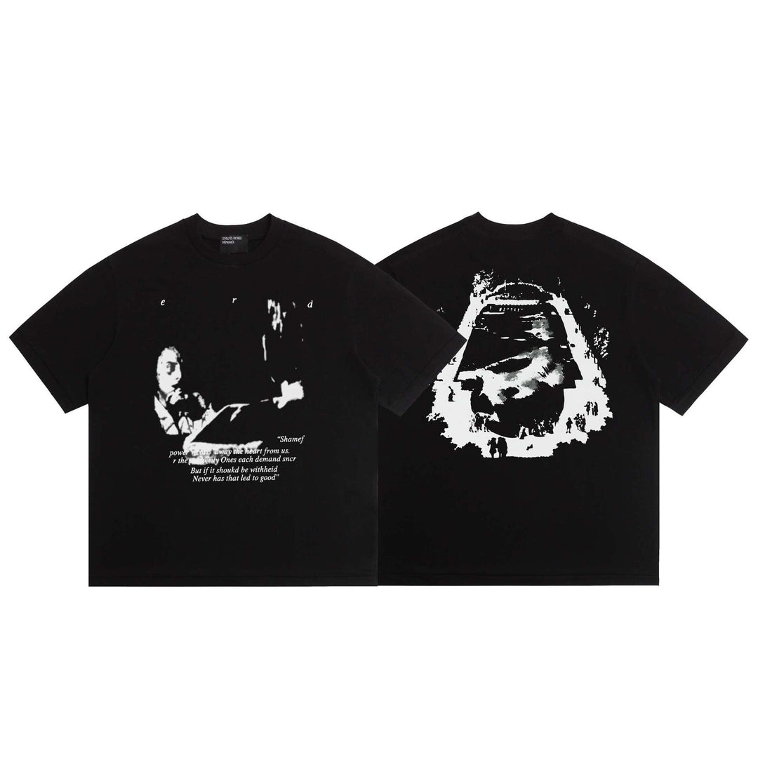 ERD Melancholy Rich Second Generation Print Short-Sleeve T-Shirt