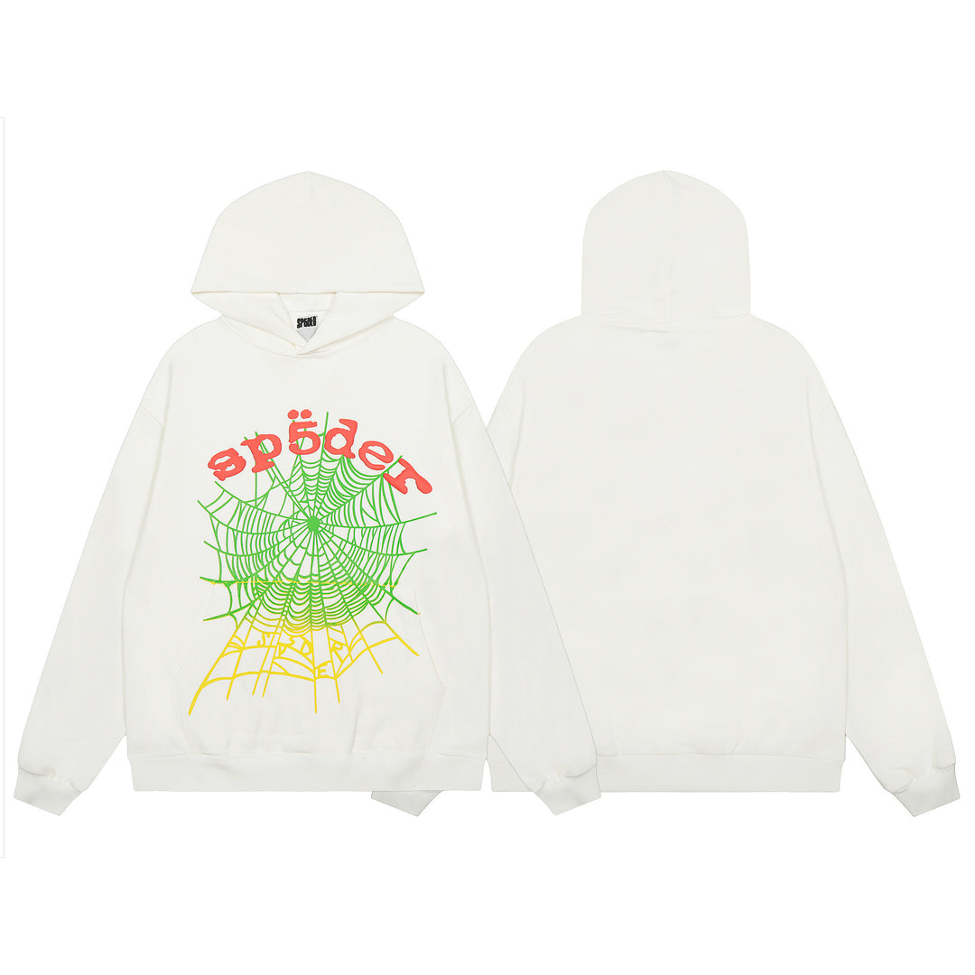 Sp5der555555 Spiderweb Foam Print Sweatshirt Set