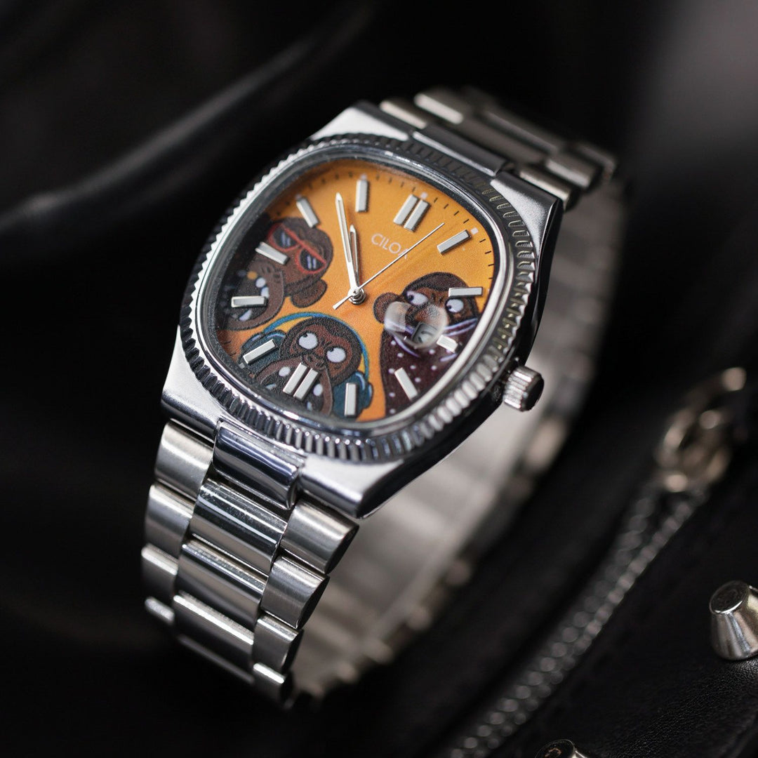 Graffiti Square Men's Watch