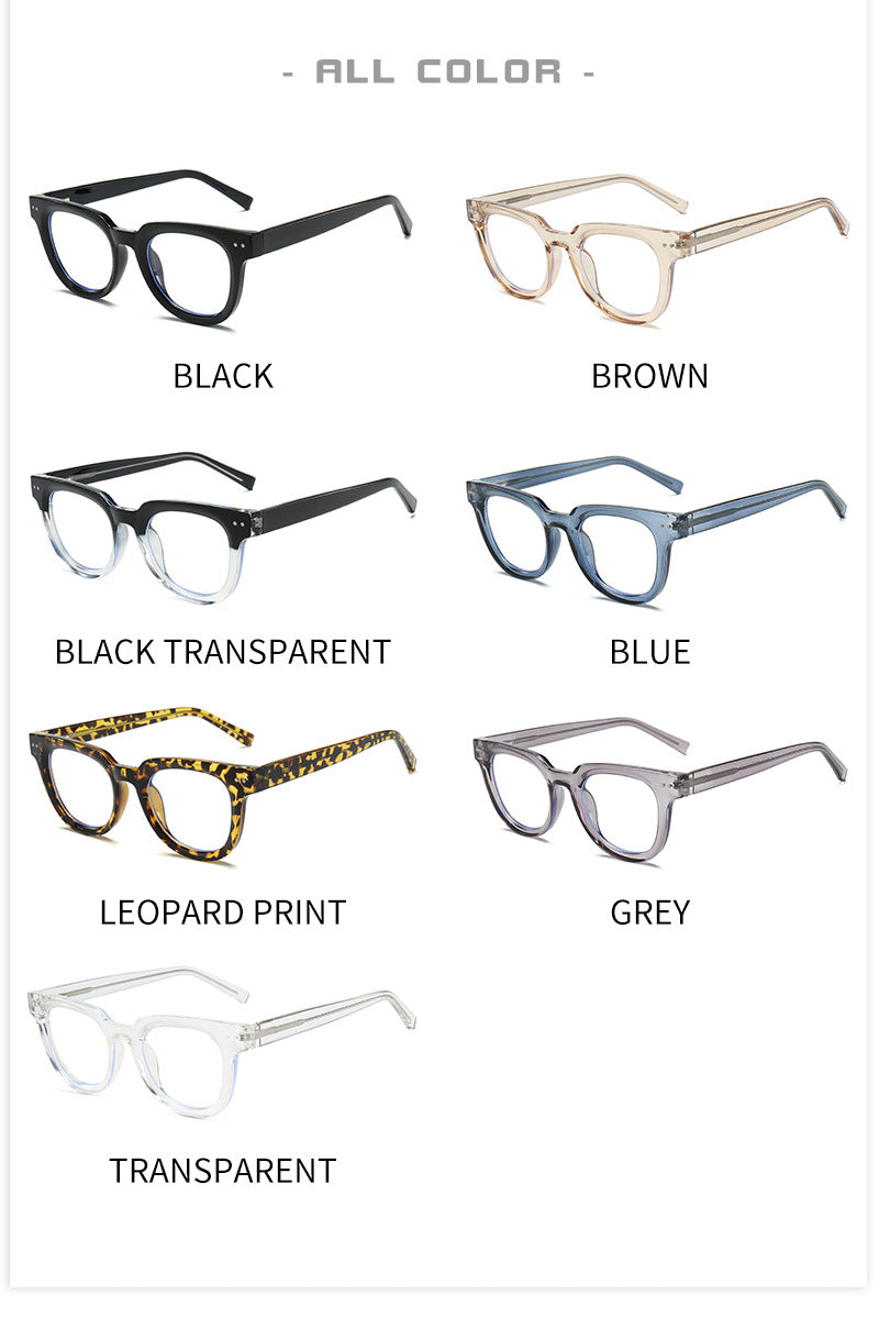Classic Retro Thick-Frame TR90 Glasses