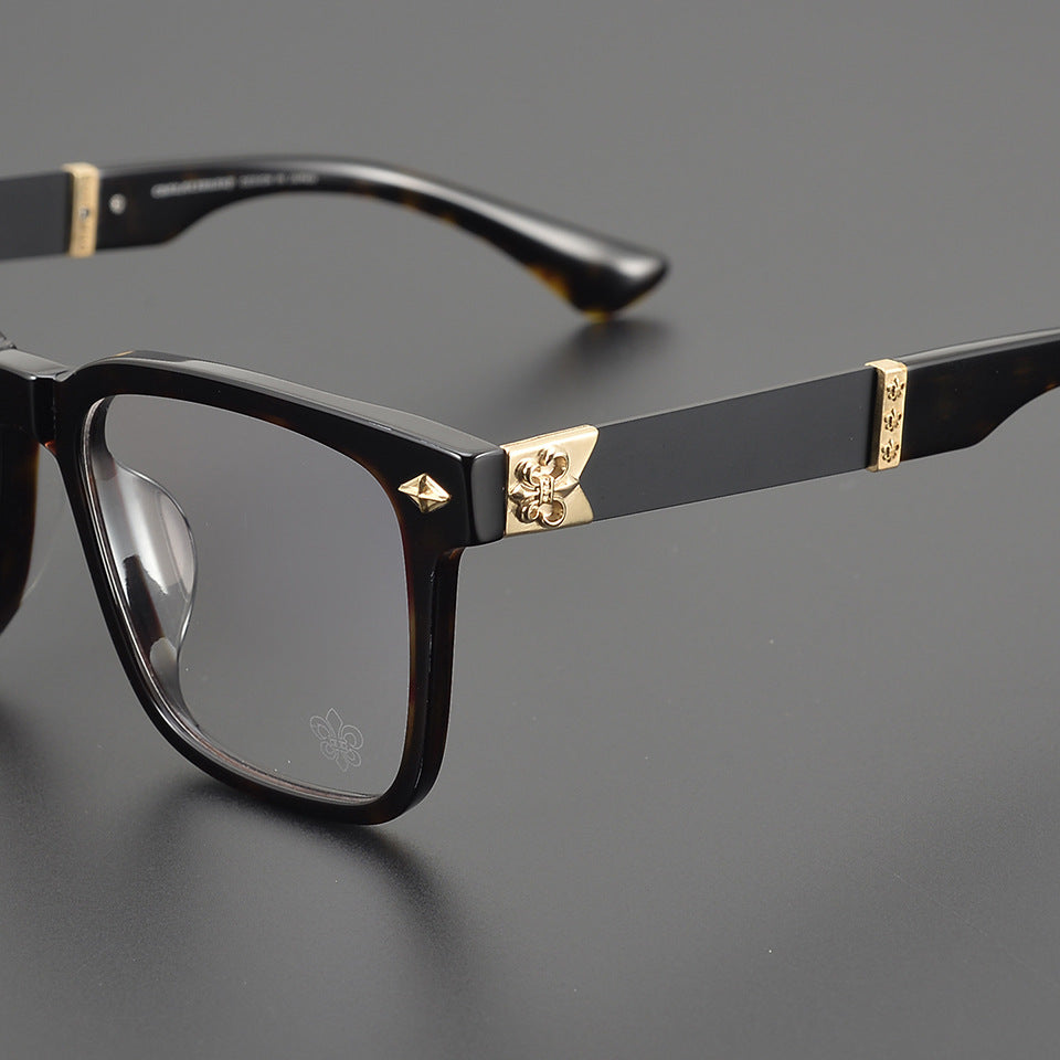 Chrome Hearts Acetate Pure Titanium Square Frame Eyeglasses