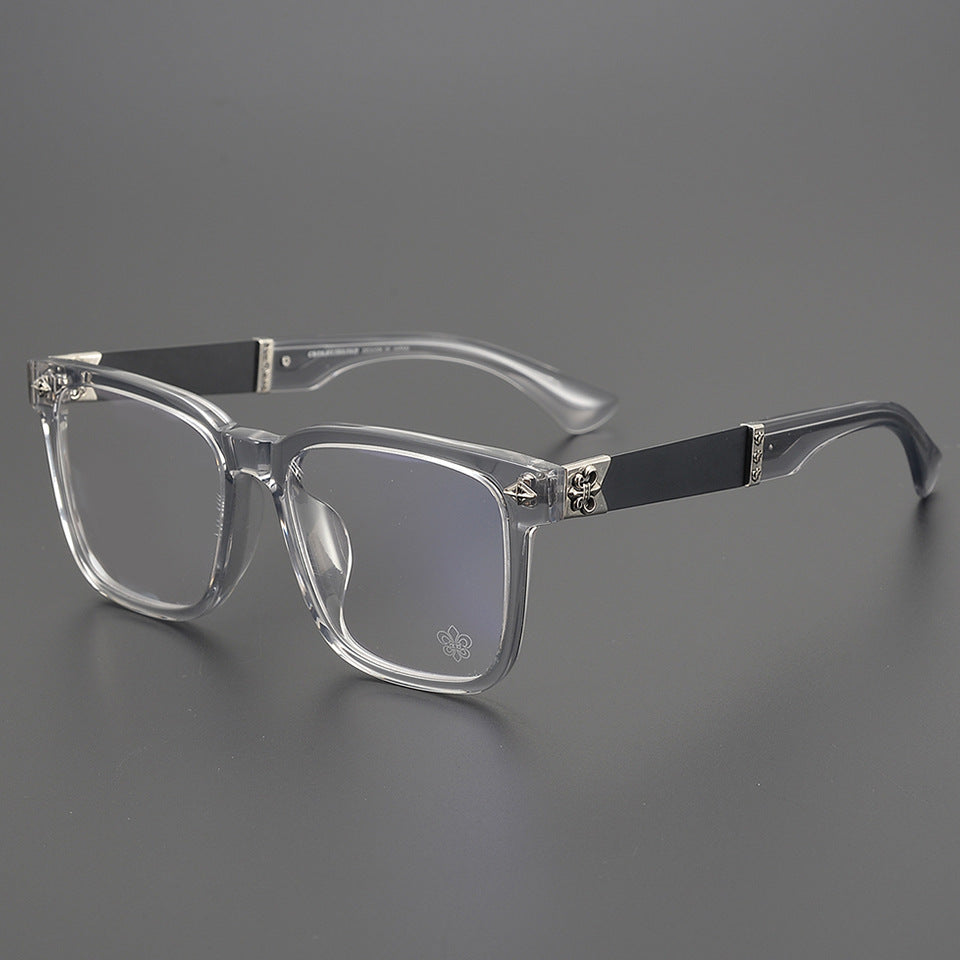Chrome Hearts Acetate Pure Titanium Square Frame Eyeglasses