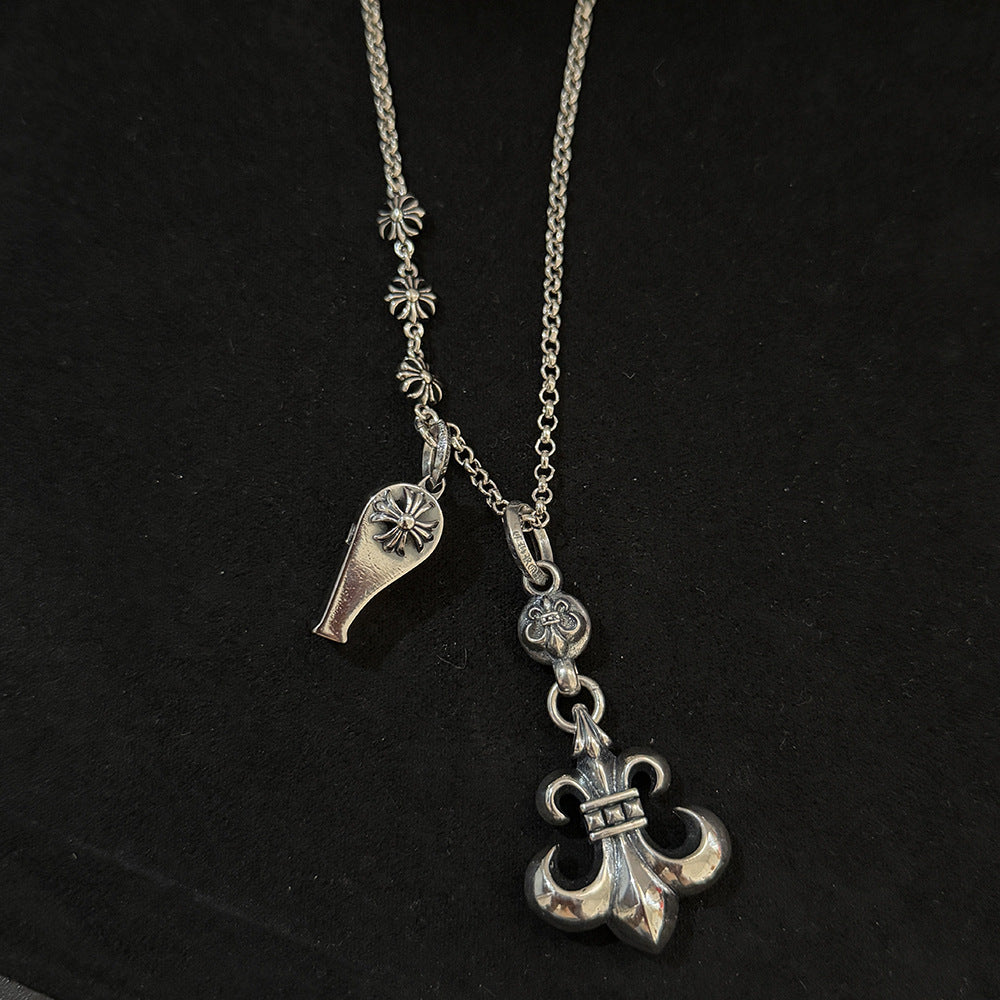 Chrome Hearts anchor small whistle pendant