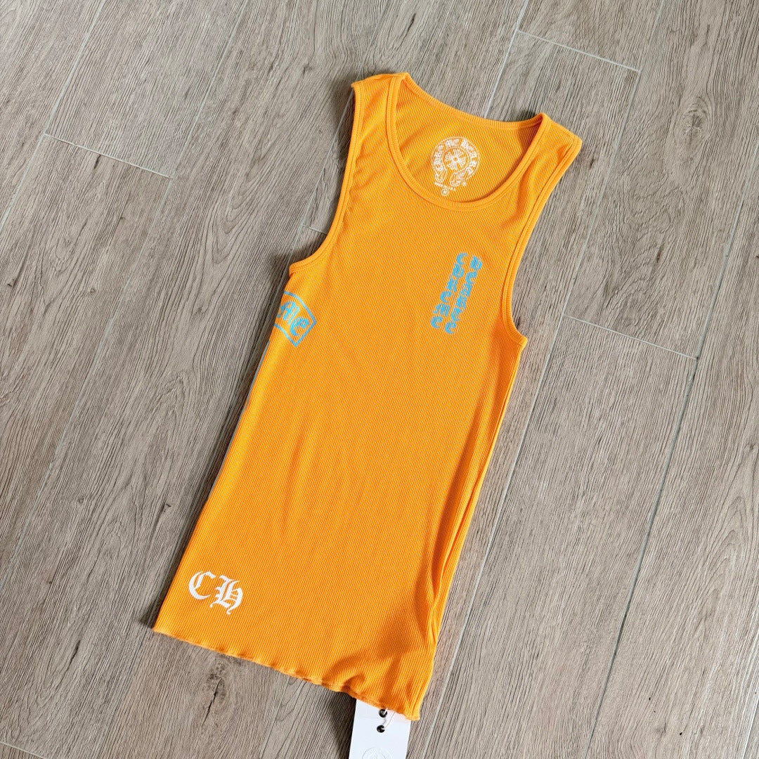 Chrome Hearts Yellow T-Style Printed Vest