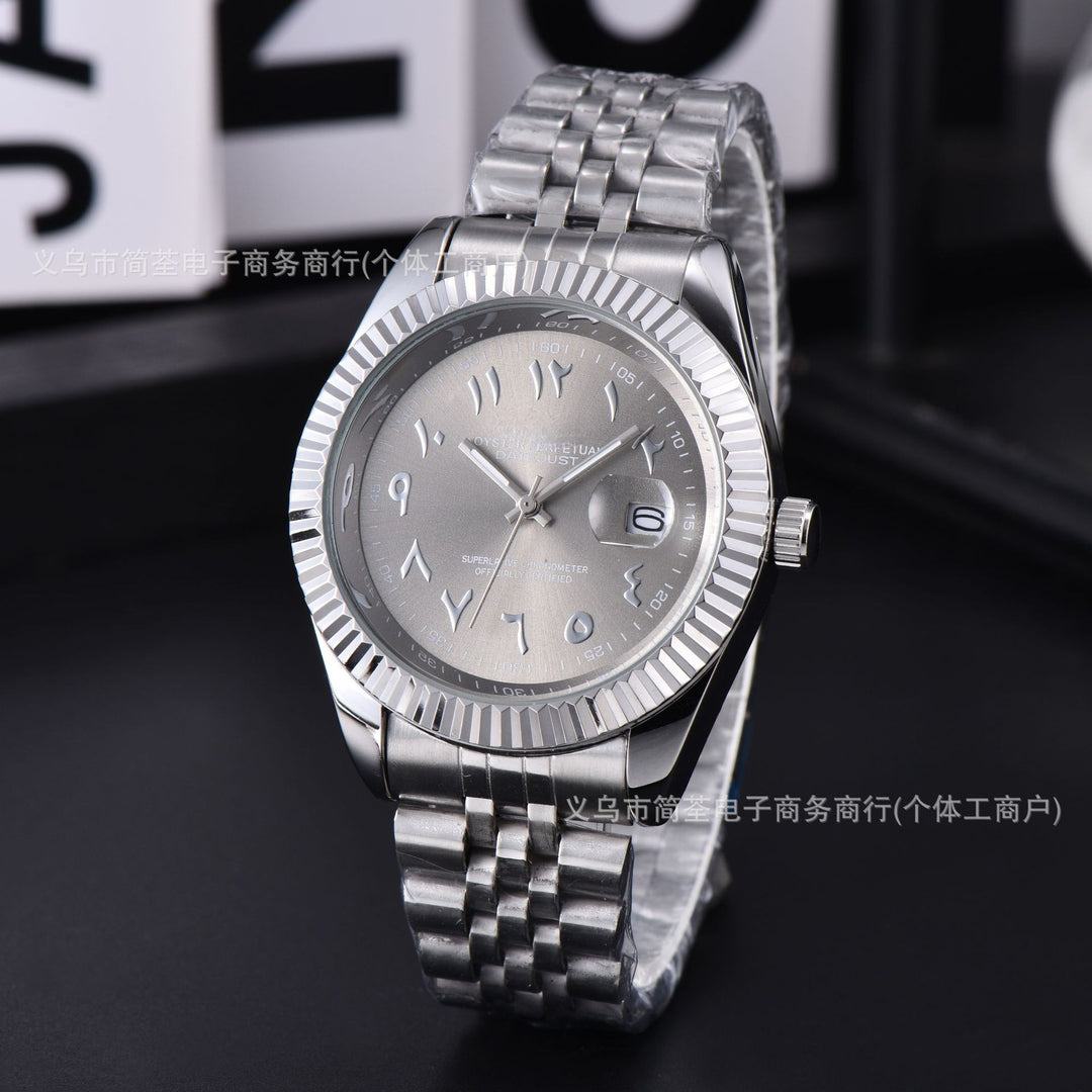 Arabic Numeral Date Watch