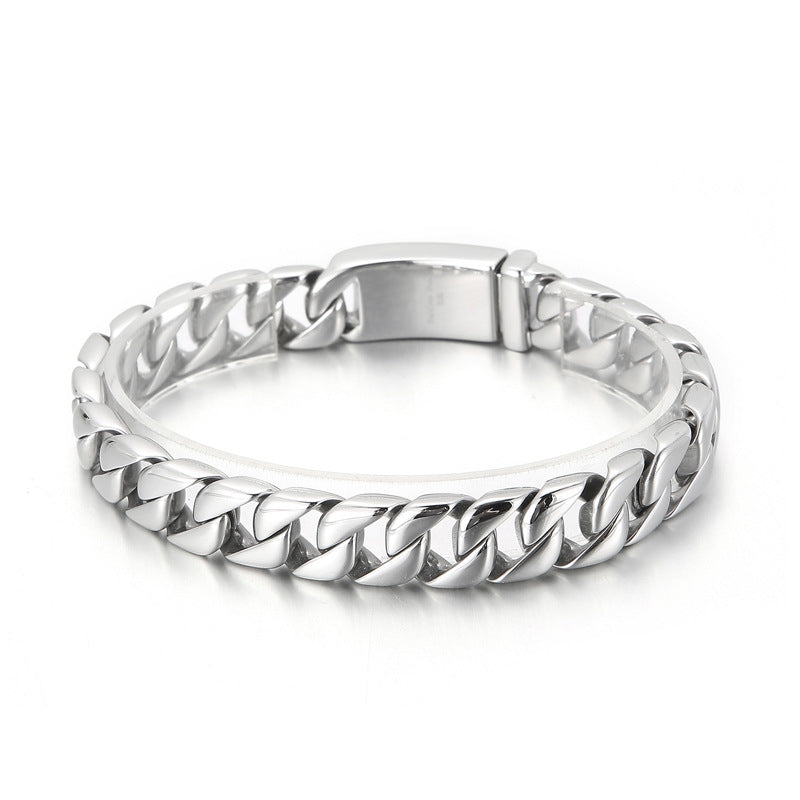 Minimalist titanium steel bracelet