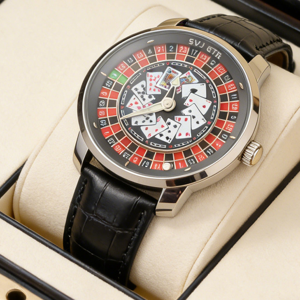 Rotary wheel quartz watch