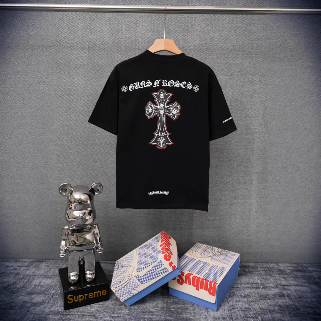 Chrome Hearts Summer Short-Sleeve Printed T-Shirt
