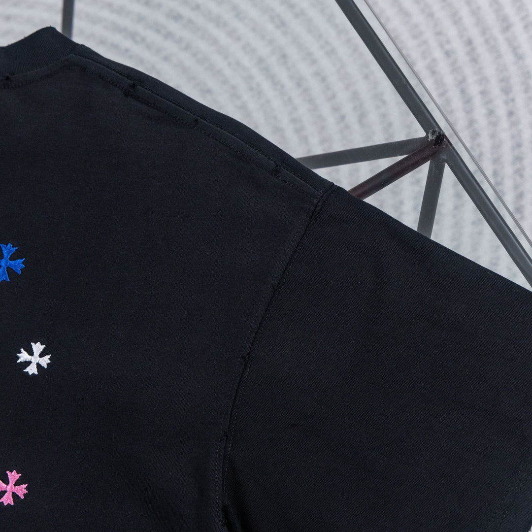Chrome Hearts Colorful Starry Sky Embroidered T-shirt
