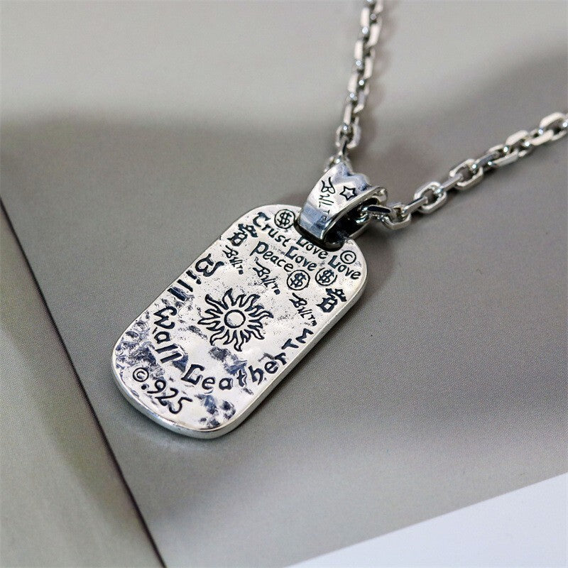 Chrome Hearts Distressed Graffiti Pendant