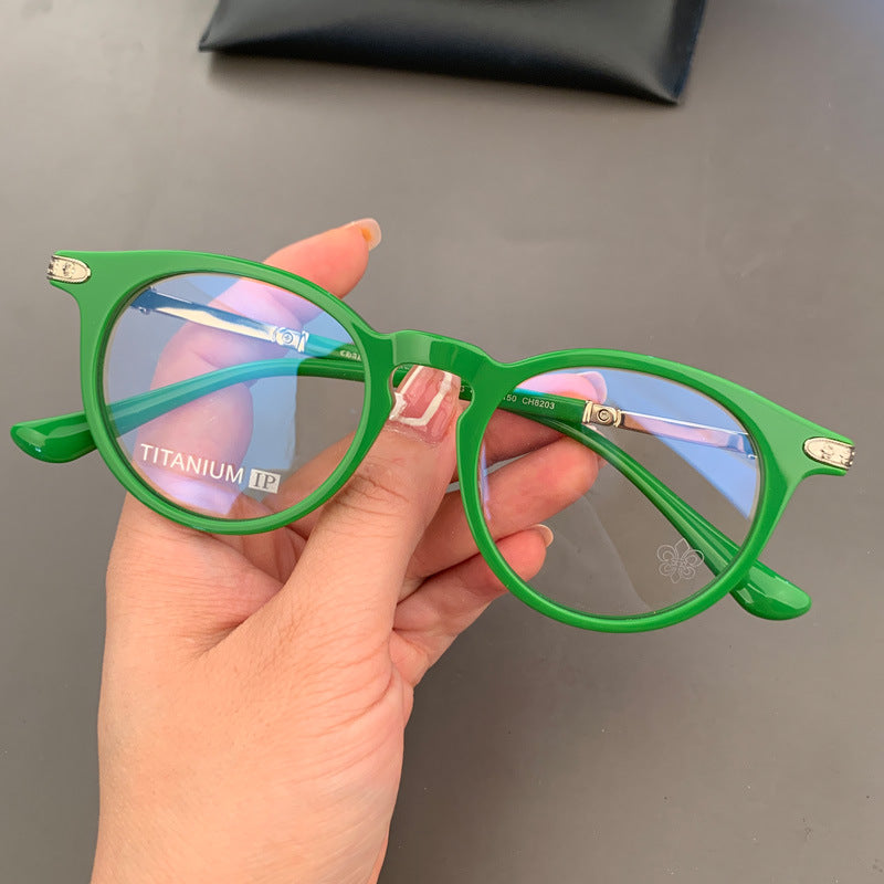 Chrome Hearts retro large frame versatile glasses