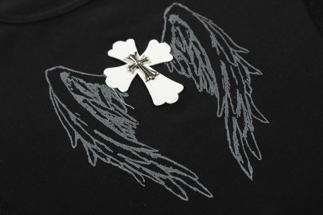 Chrome Hearts Solid Color Slim Fit Short-Sleeve T-Shirt