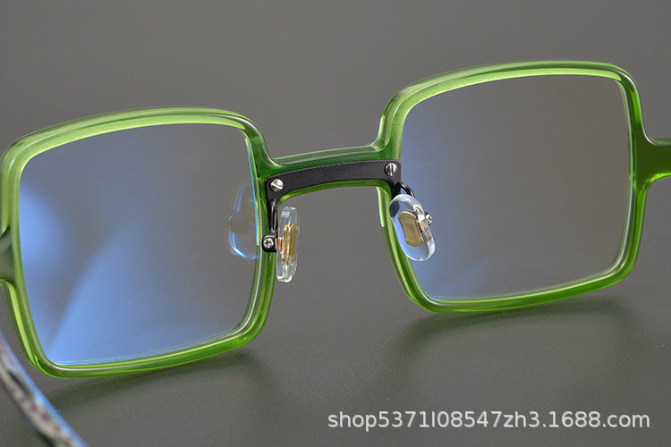 Retro Square Large Frame Glasses