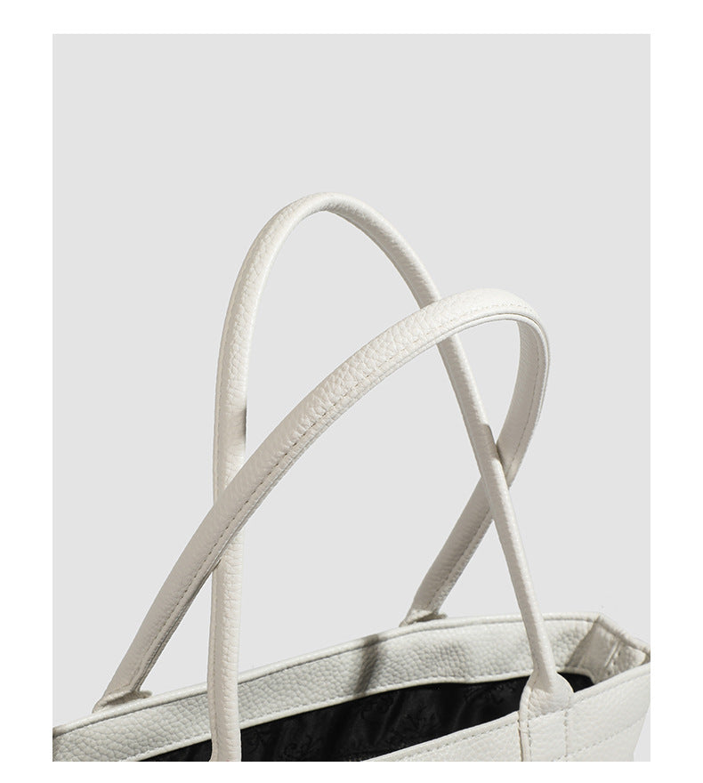 hrome Hearts Cross-Patterned PU Leather Tote Bag
