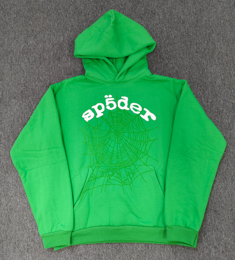 Sp5der Foam Print Spider Thick Fleece Hoodie