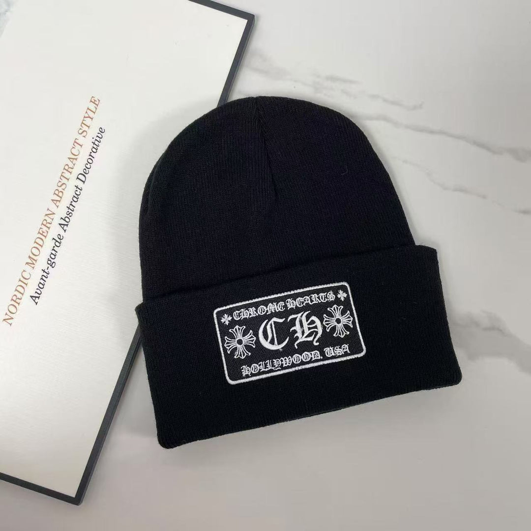Chrome Hearts embroidered knitted hat