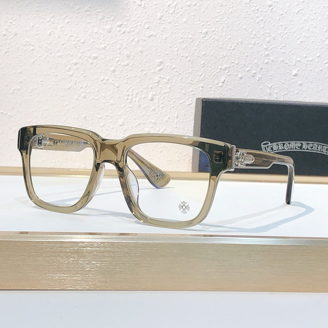 Chrome Hearts Sword Motif Simple Bold Frame Eyeglasses