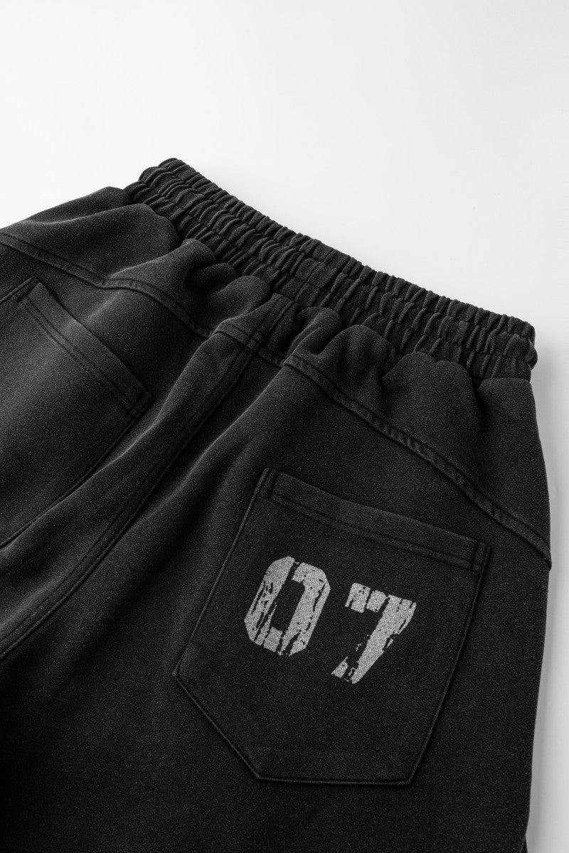 Hand-Painted Gradient Embroidered Sweatpants