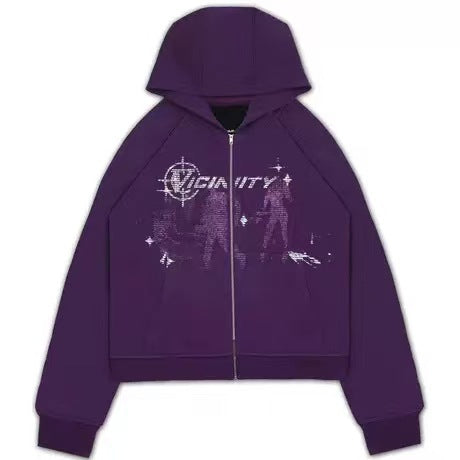 Futuristic Vicinity Graphic Hoodie