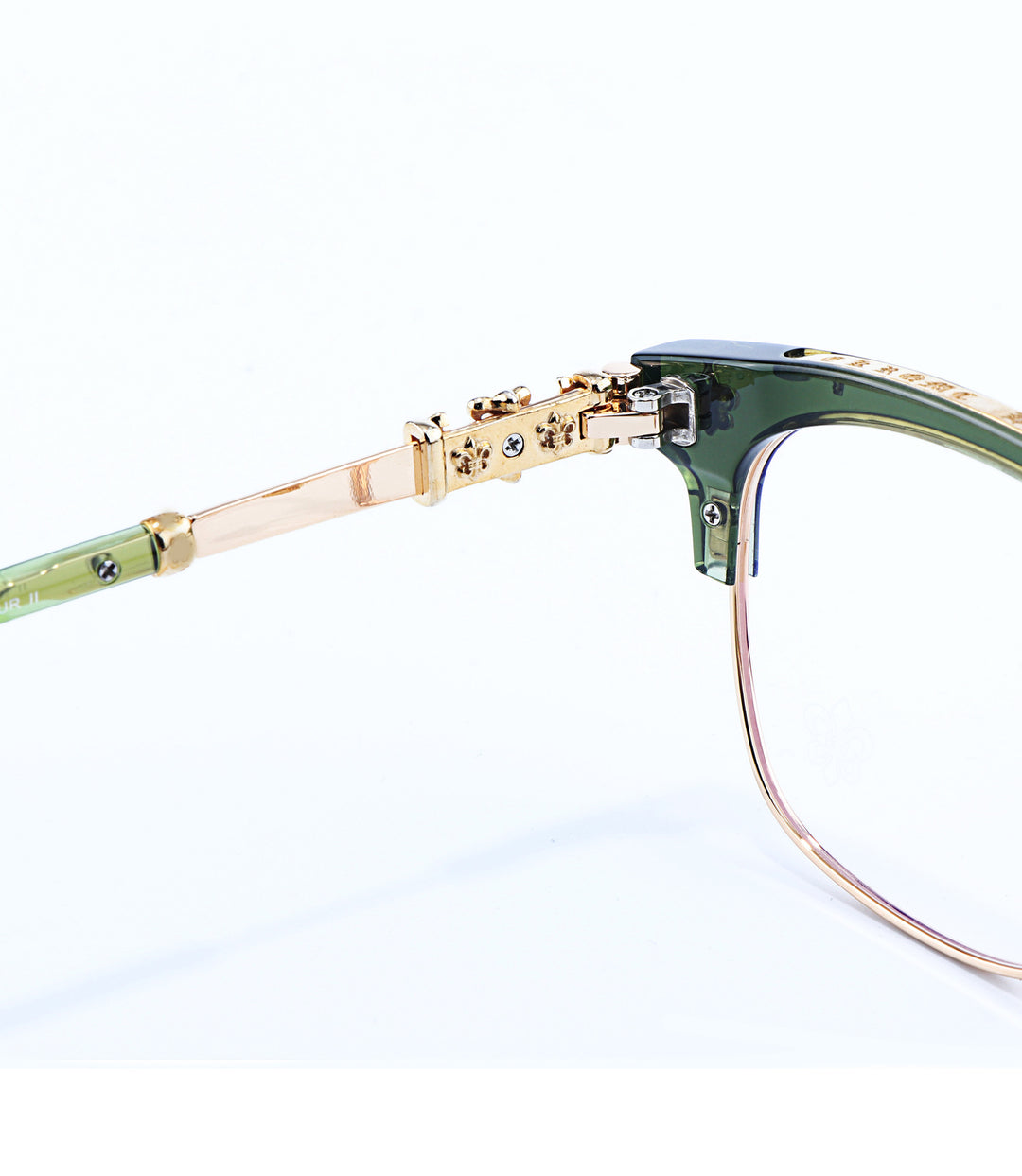 Chrome Hearts Chic Understated Luxury Style Half-Rim Glasses
