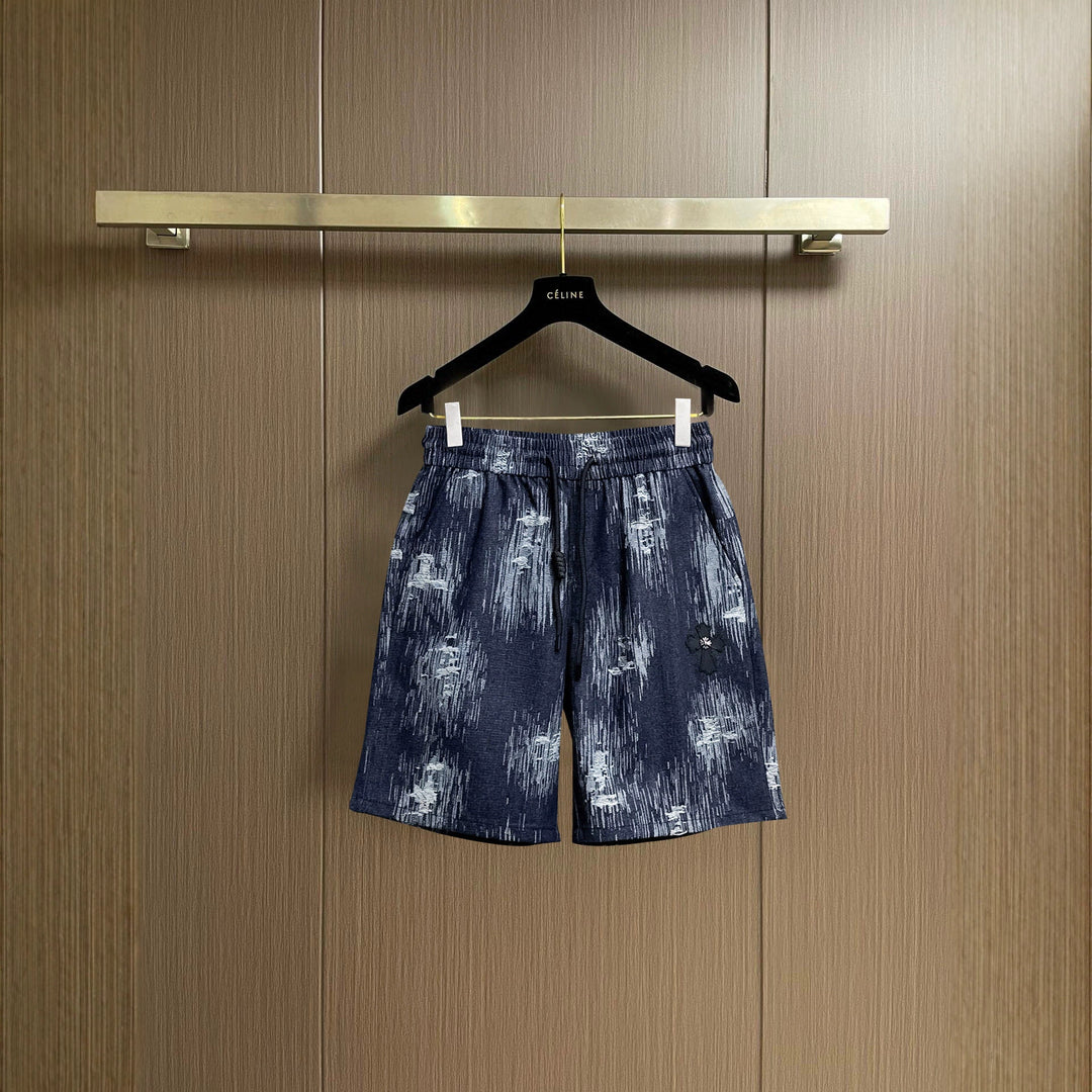 Chrome Hearts horseshoe cross breathable casual shorts