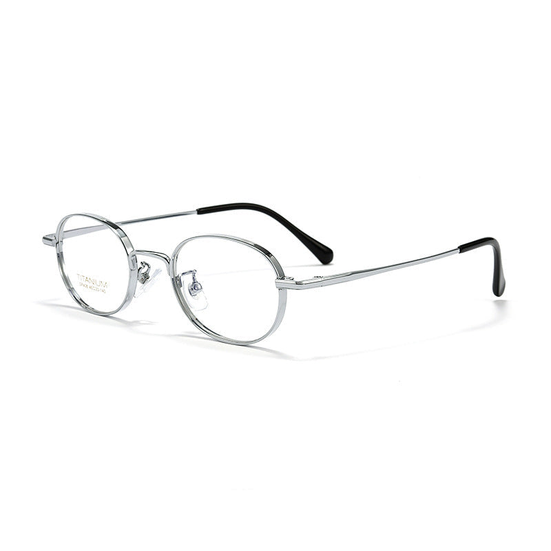 Wide-rim Oval Full-rim Small Frame Glasses