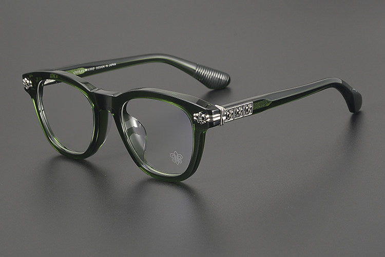 Chrome Hearts- Retro Black Frame Glasses