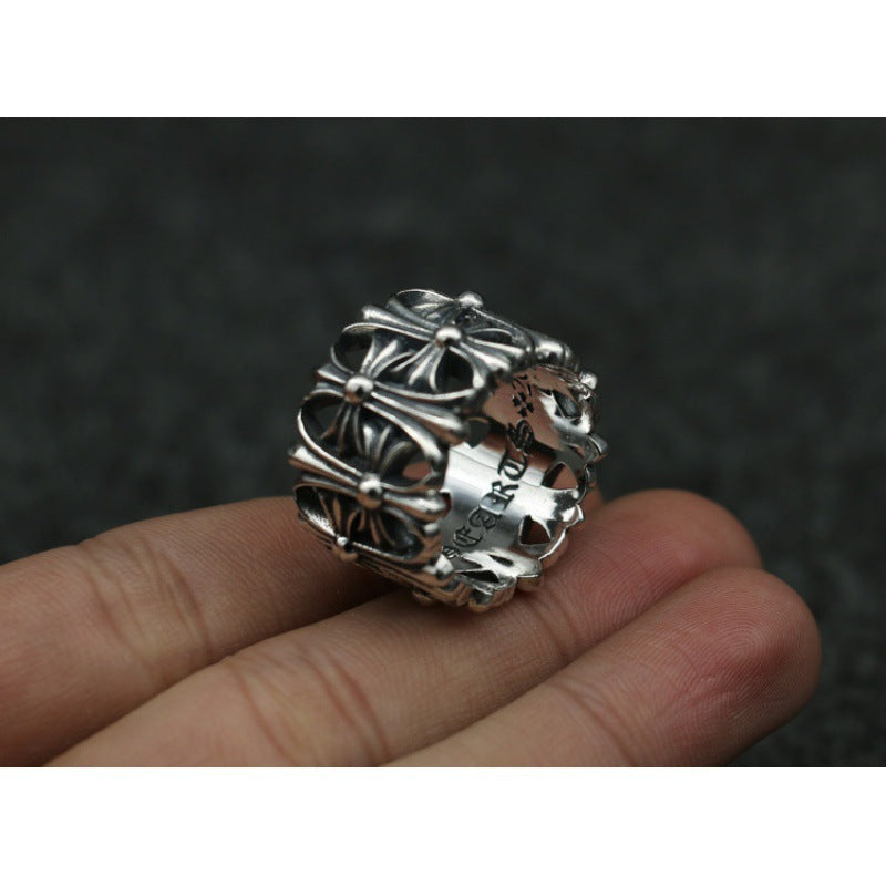Chrome Hearts 925 Sterling Silver Tombstone Ring