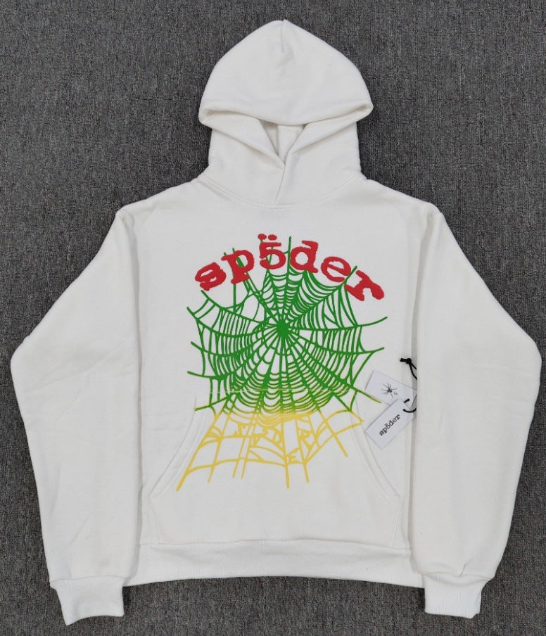 Sp5der Foam Print Spider Thick Fleece Hoodie
