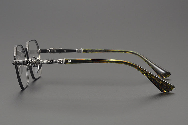 Chrome Hearts Polygonal Handcrafted Titanium Eyeglasses