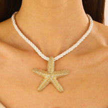 starfish necklace beach summer holiday earrings necklace