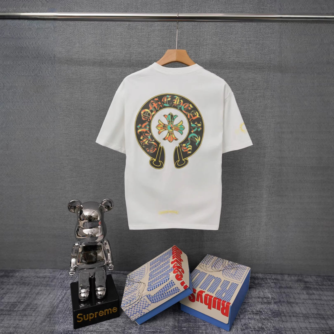 Chrome Hearts Summer Short-Sleeve Printed T-Shirt