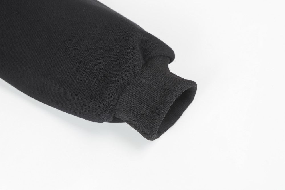 Faux Two-Piece Plaid Hooded Sweatshirt