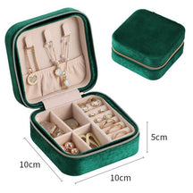 Italian velvet jewelry organiser box