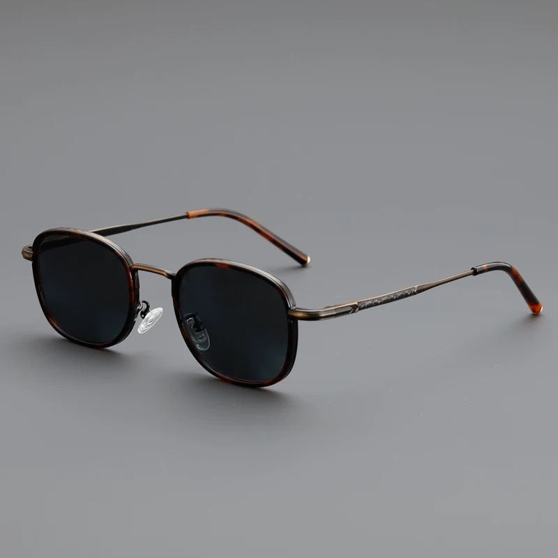Vintage Retro Square-Round Metal Sunglasses