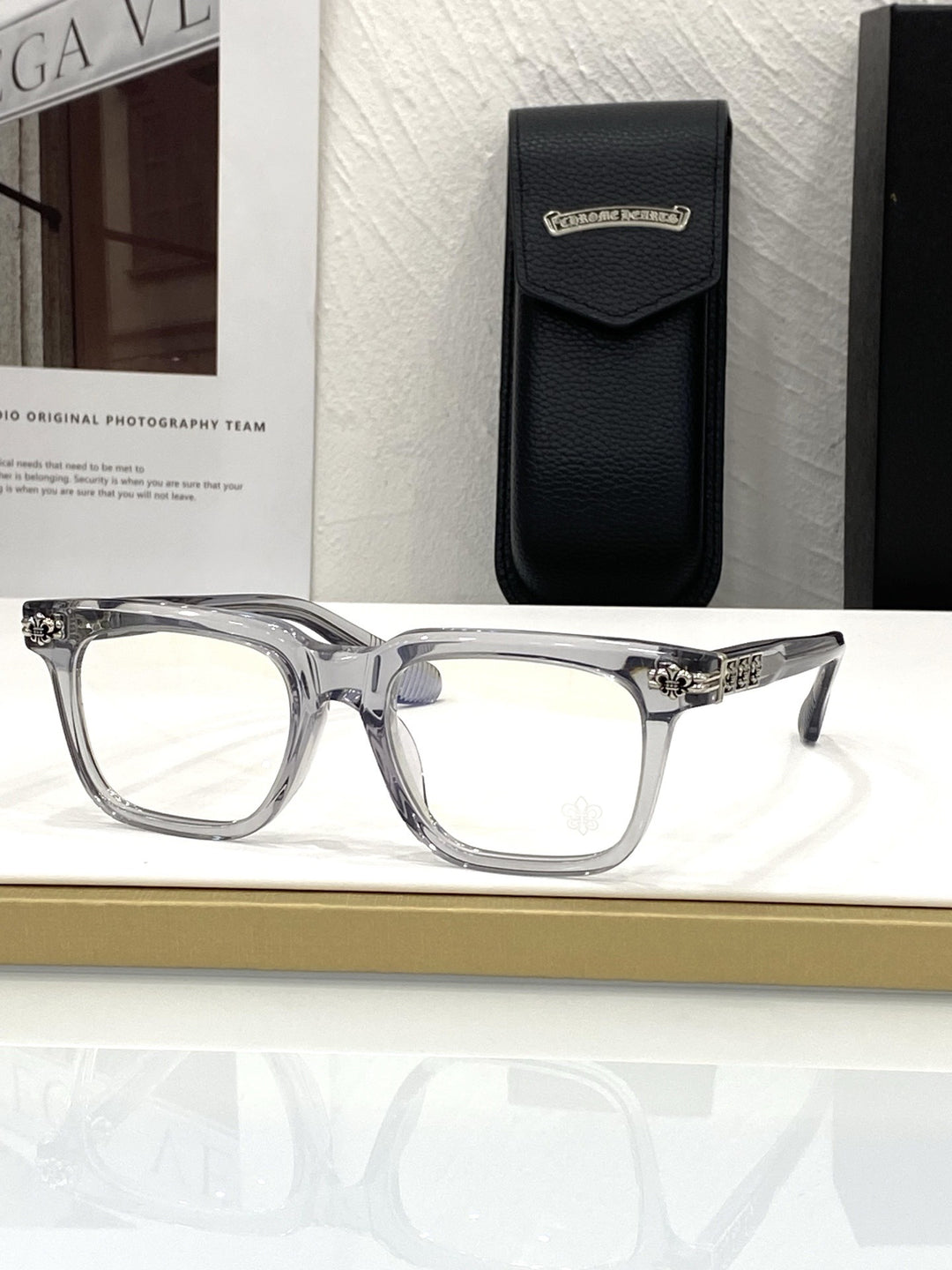 Chrome Hearts hand polished and manufactured glasses