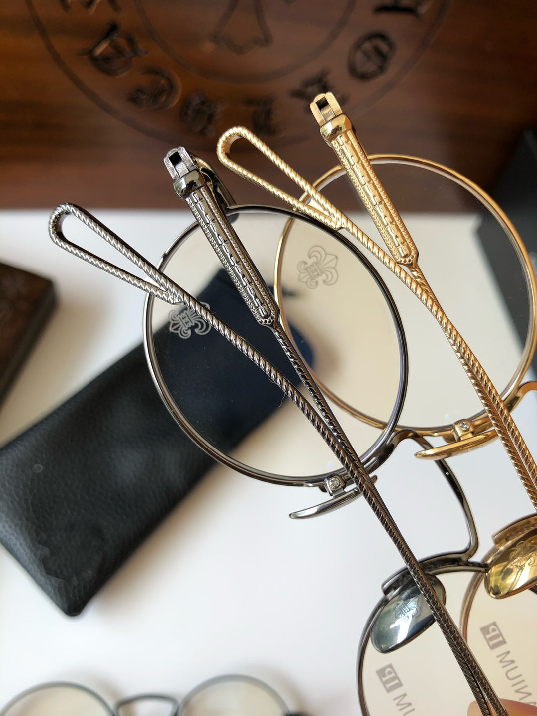 Chrome Hearts Dark Aesthetic Metal Optical Glasses