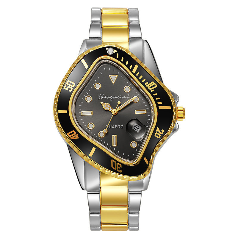 Twisted Submariner Alloy Steel Strap Quartz Watch