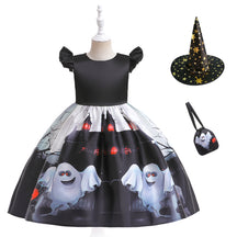 Halloween children's witch performance dress