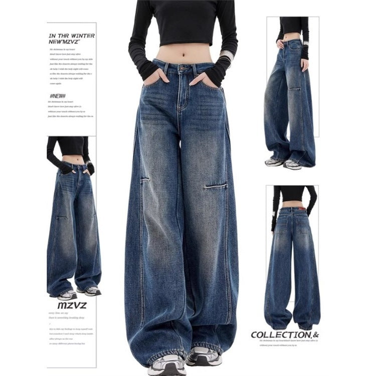 High-Waisted, Loose Fit, Slimming, Floor-Length Wide-Leg Pants