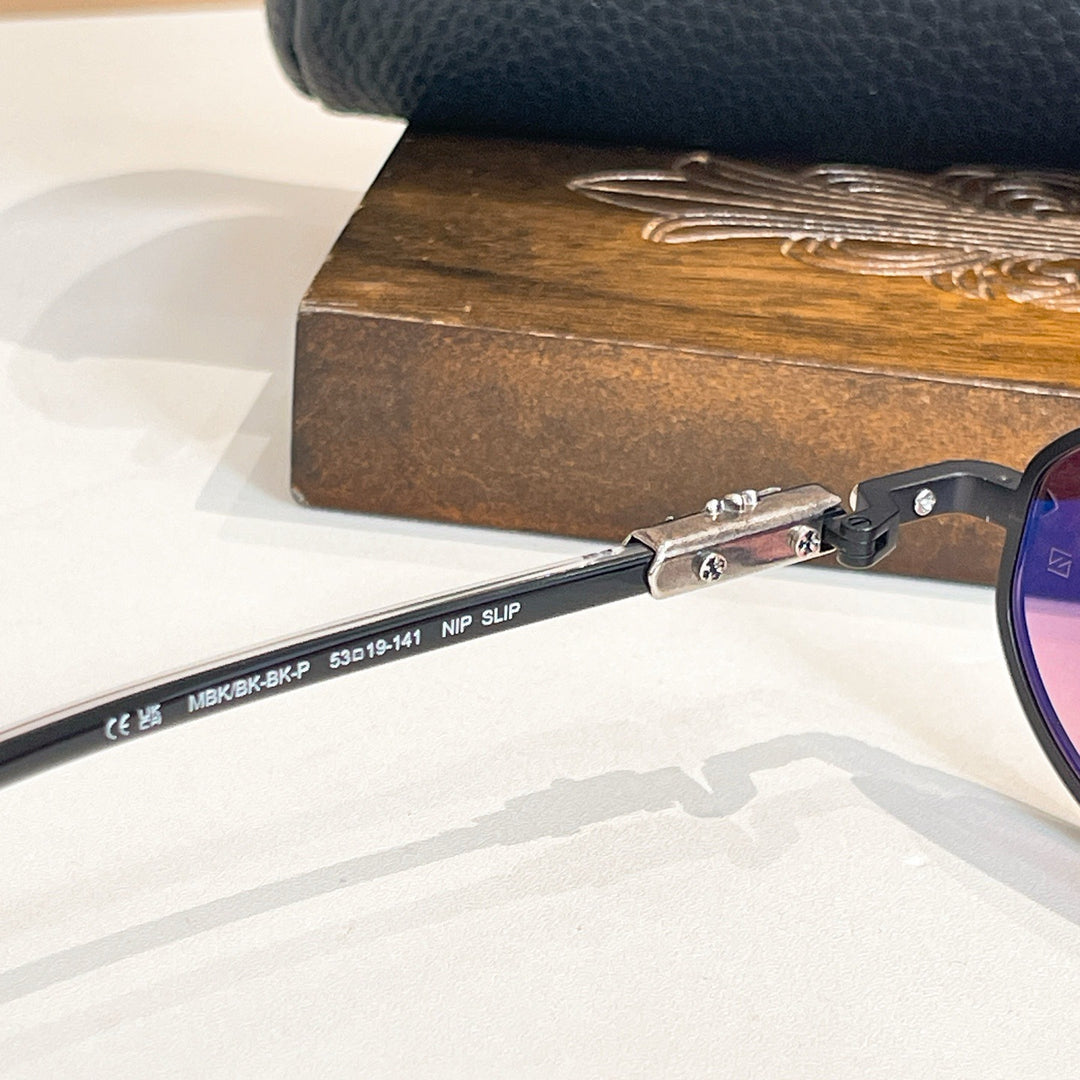 Chrome Hearts Oval Small Frame Futuristic Sunglasses